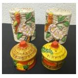 Vintage Parrot Salt & Pepper Shakers from Japan