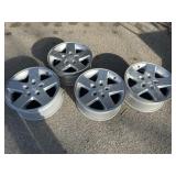 Set of 4 Jeep Rims Aluminum