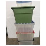 4 big totes and 1 small tote