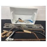 Group of levels and Saws