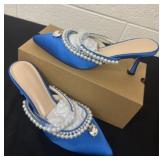 New blue heels size 8