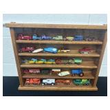 20ï¿½x16ï¿½x3ï¿½ wood display box with collectible cars