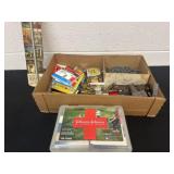 First aid kit with hardware and Staples and nails