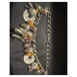 Vintage elephant charm necklace