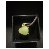 Gold plated on jewlery brass size 6.5 ring with