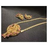 Vintage Unsigned Oleg Cassini Faux Pearl Pink