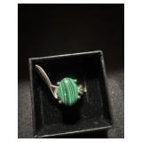 Size 7 non tarnish silver plated ring with