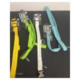 4 light up size medium leashes and collars