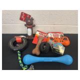 Group of dog toys