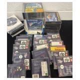 Group of cds and Zip disk