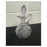 7ï¿½ Antique cut crystal bottle - 19th century