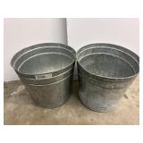 2 Metal Buckets