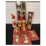 Group of new Garfield roses, magnets and gum ball