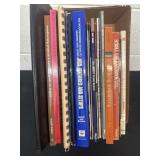 Group of tile and wood books