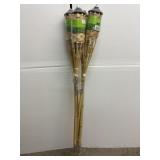 4 New Tiki Torches 57in