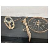 Vintage Whee,l Horse Haines and Decor