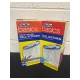2 new hefty tall kitchen bags 13 gall 54 a box