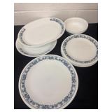 Vintage Corelle Old Town Blue Onion Dinner Plates