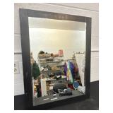 Black Framed Heavy Mirror 27x21