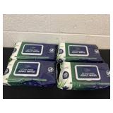 4 packs of adult wipes.