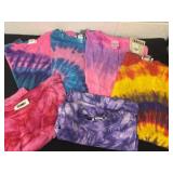 6 vintage 1 size fits most tye dye shirts some