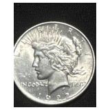 1922 peace silver dollar
