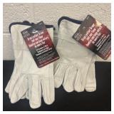 2 new grain leather gloves xl