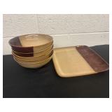 Sango bowls and one plate