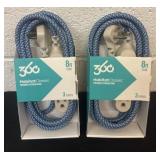 Two 8ï¿½ extension cords