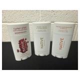 3 new native deodoranst