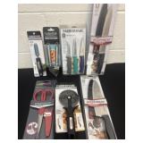 Group of new kitchen utensils