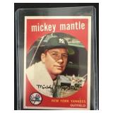 Reprint Mickey Mantle 1959 Topps card