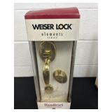 Weiser Lock Solid Brass Handleset in Box