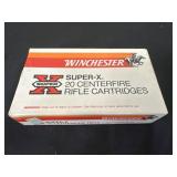 Winchester Super-X 20 Centerfire Rifle Cartridges