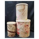 New 3 piece stacking tin set.  Largest is 10x10