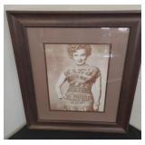 Vintage maryland monroe , framed idaho potato