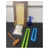 Tea light candles looms and 8ï¿½ glass blue bottle