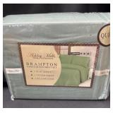 New Ashley mills 4pc queen green sheet set