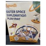 Outer space exploration play mat