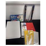 Group of notebook paper, white paper, notebook,