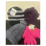 New winter hats with gloves