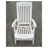 White Foldable Plastic Outdoor ChIr