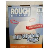 New box of 76 count rough stuff tall kitchen