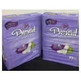 2 packs of prevail pads
