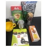 Coffee cups, toasties litter bag coffee coffe