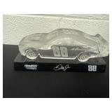 9ï¿½ Nascar 88 dale jr glass car on display