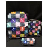 Three piece backpack set