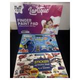 New finger paint pad and activity books