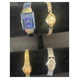 4 watches: quarts, Seiko Karum and Gervais