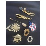 Group of vintage pins